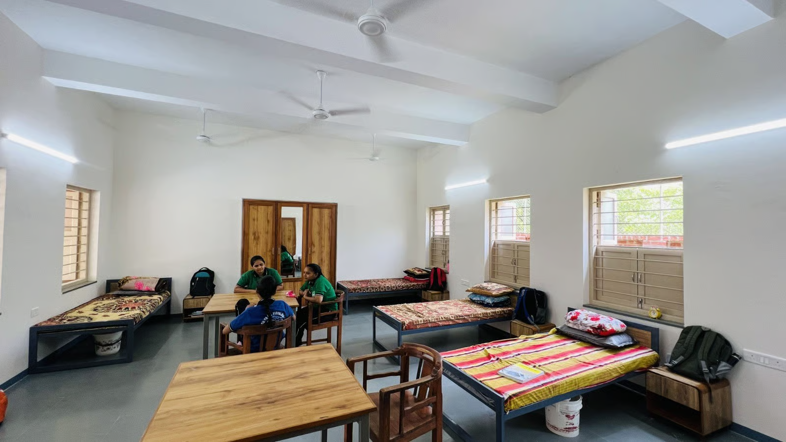 Hostel room interior